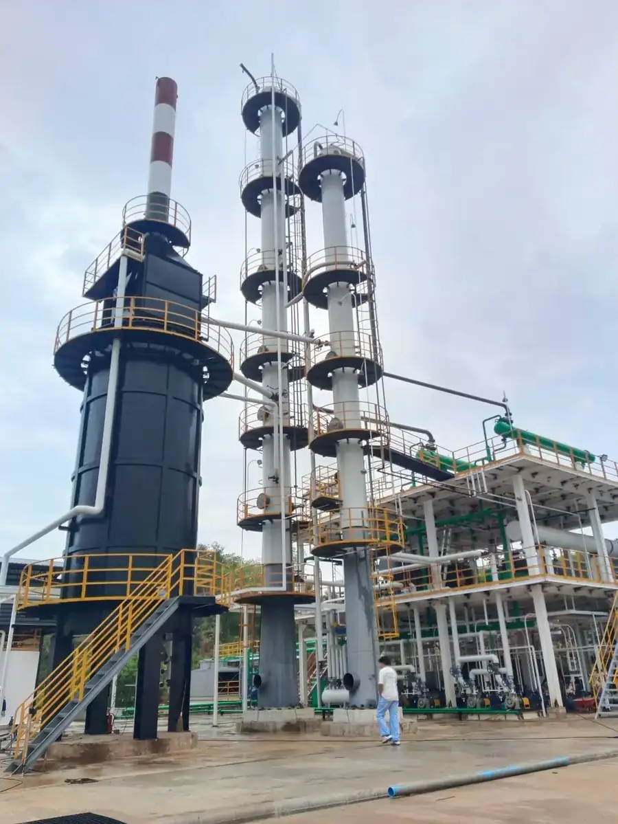 Fired heater and fractionation columns